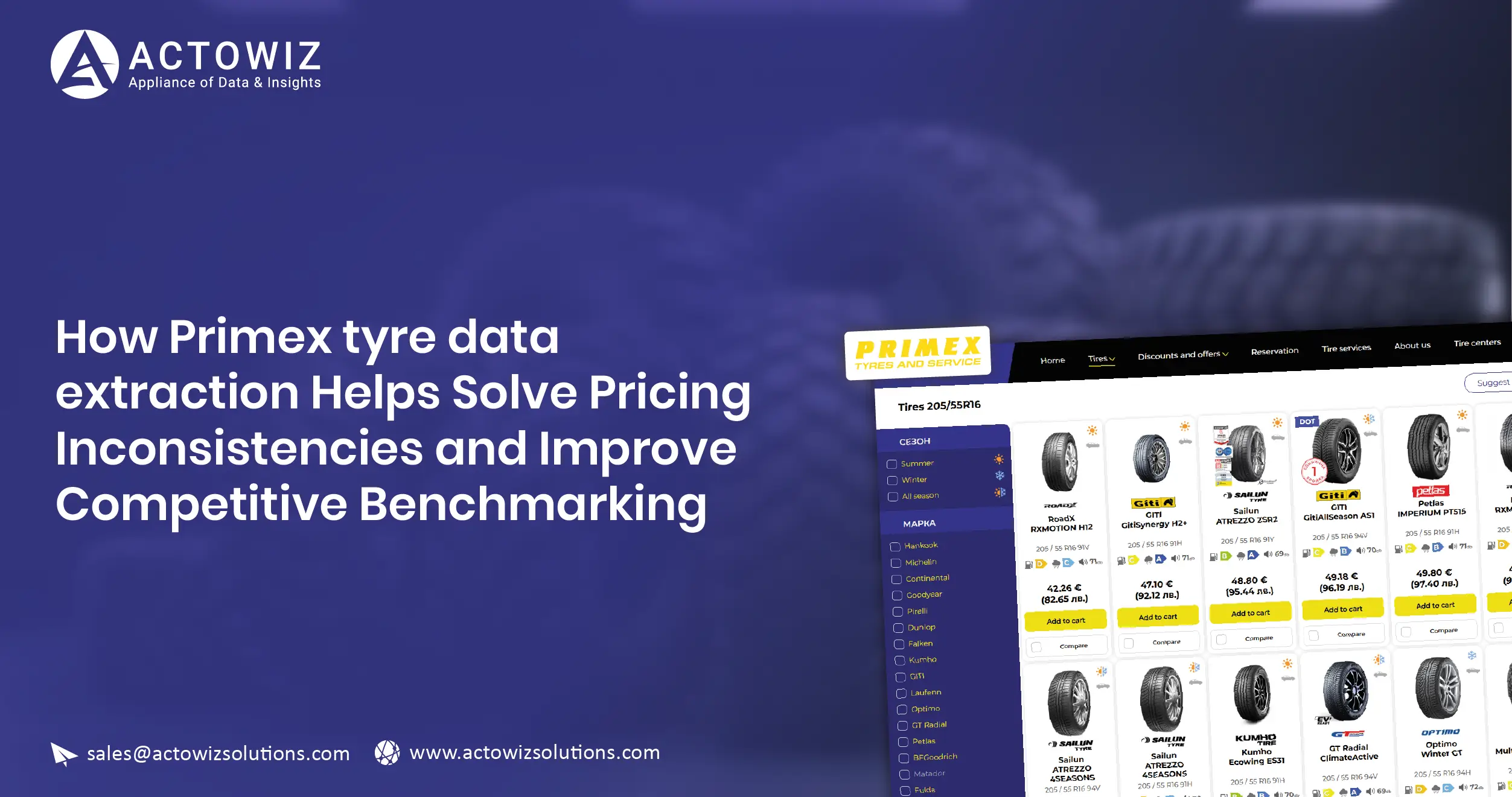 How Primex tyre data extraction Helps Solve Pricing Inconsistencies and Improve Competitive Benchmarking 